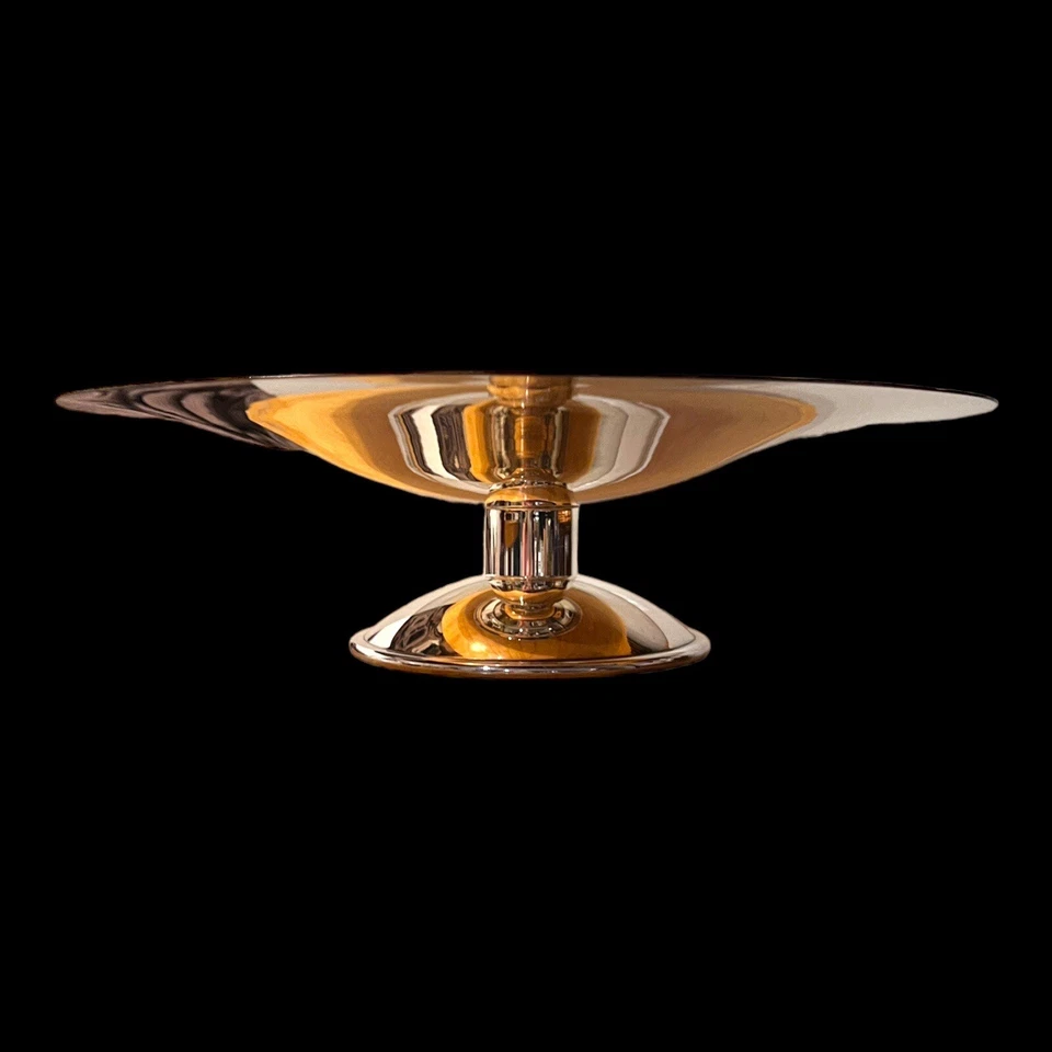 CHRISTOFLE MADE FRANCIA Plateado Perlas Moderno Frutero Estilo Luis XVI Foto 4 de 4