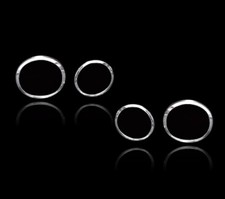 Chrome Headlights Trim Bezel Cover Surround Rim For Jaguar XJ X358 07-09