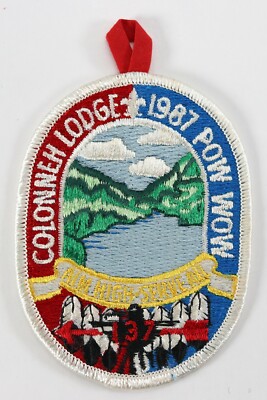 Vintage 1987 Colonneh 137 Pow Wow Aim High WWW OA Boy Scouts BSA Camp Patch