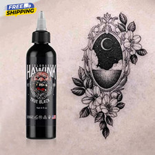 Hawink Tattoo Ink 4oz 120ml Vegan-Friendly USA Standard Pigment Super Black PMU
