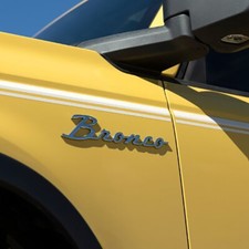 Ford Racing Fender Emblems Silver Bronco Script Bronco 21-26