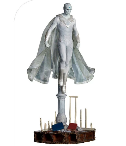 Disney+ Wandavision Statue 1/10 Paul Bettany White Vision Iron Studios Sideshow