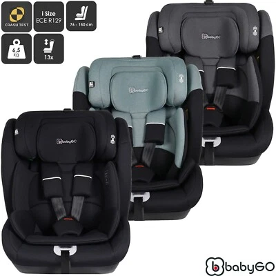 BabyGo Kindersitz Autositz Autokindersitz Kinder 76-150cm i-Size Lumo