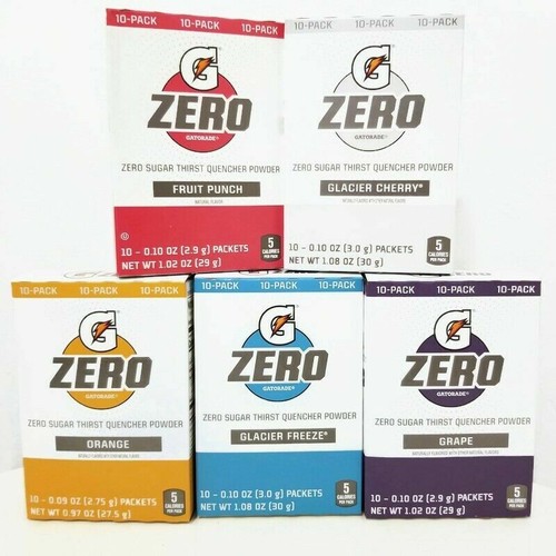 Gatorade Zero Thirst Quencher Powder-10 Sachets .Pick Your Flavour. - Picture 18 of 20