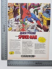Questprobe Spider Man Commodore Vintage Print Advertisement