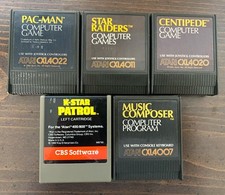 Atari 400 800 1200 XE Game Cartridge Lot 5 Games- Music Composer K-Star Patrol