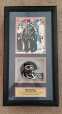 Mike Ditka Chicago Bears Signed HOF  Photo & Mini Helmet Field of Dreams