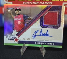 2024 Bowman's Best Emiliano Teodo Patch Auto /500 'Futures' FGRR-ET Rangers