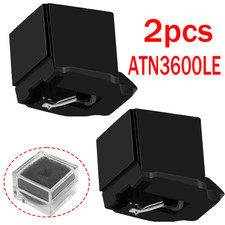 2x New ATN3600 ATN90 ATN91 REPLACEMENT CONICAL DIAMOND Stylus Black FREEBIE