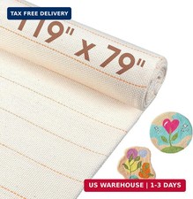 118" x 79" Large Tufting Cloth, Primary Tufting Cloth with Marked Lines for Tuft