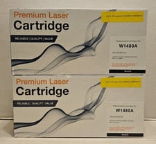 Replacement For HP 148A Black Toner Cartridge W1480A with chip Lot Of 2 New D2
