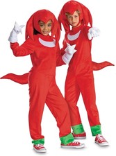 Knuckles Deluxe Sonic Hedgehog 3 Movie Fancy Dress Up Halloween Child Costume