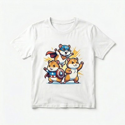 Hamster Squad Superhero Shirt - Adorable Pet Lover Gift, Kawaii Animal Graphic