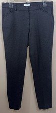 Calvin Klein Women's Sz 10 Straight Leg Dress Pant Gray Pockets Comfort Career