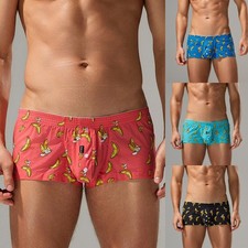 Men Boxer Shorts Cotton Underwear 95 Cotton Fabric Classic Style Home Wear