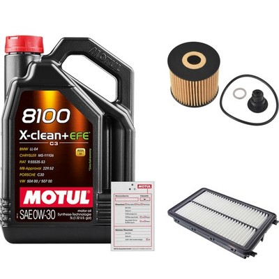 FEBI Inspektionspaket 5L MOTUL 8100 X-CLEAN 0W-30 für KIA Sportage 1.6 CRDi AWD