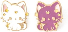 Anime Cat Enamel Pins - Cute Brooches for Backpacks and Clothing