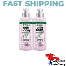 2X Garnier Ultra Doux Rice Water Infusion & Starch Smoothing Leave In, 200ml
