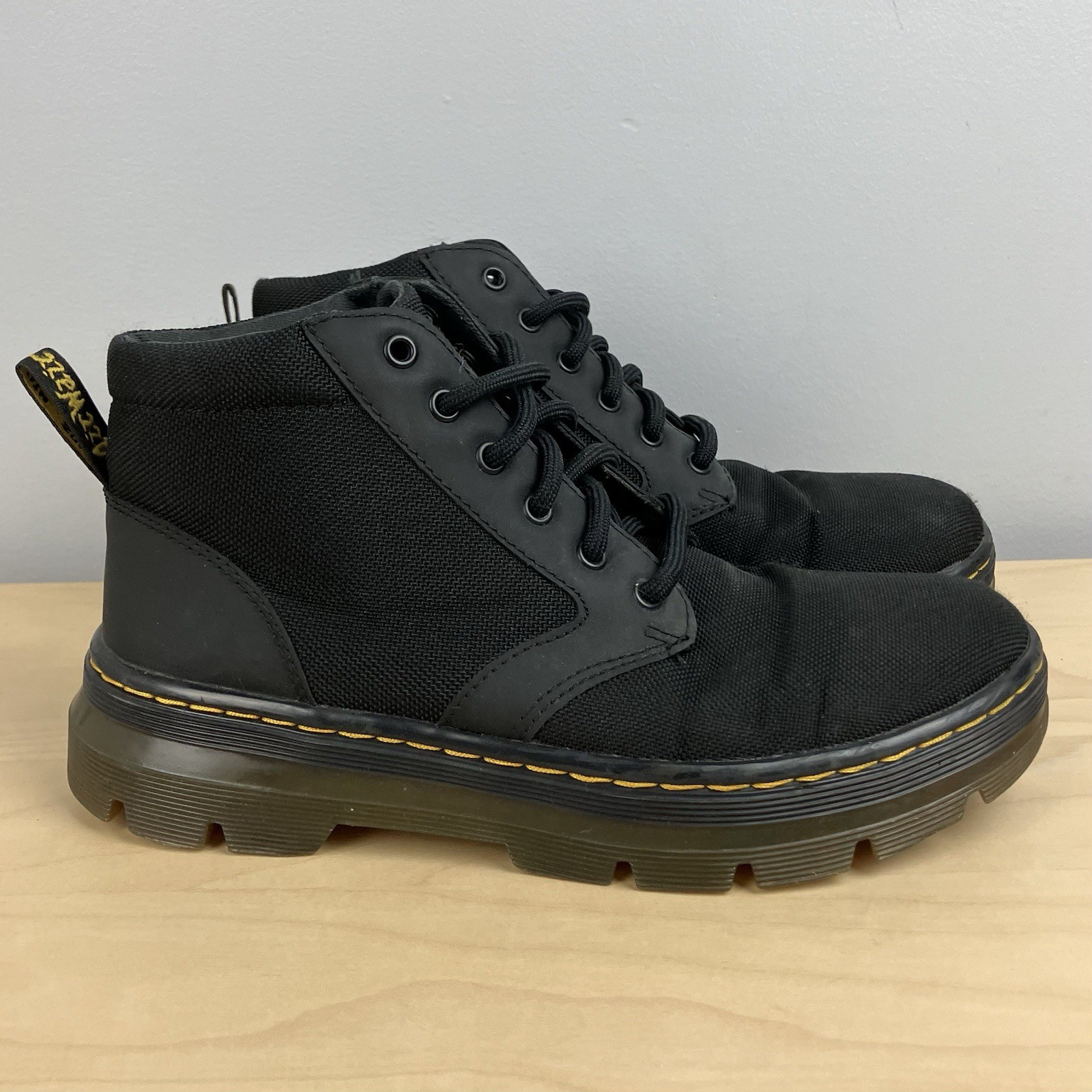 Dr. Doc Martens Women’s Size 7.0 Bonny Black Tough Poly Chukka Combat Boots