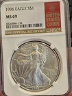 1996 American Silver Eagle Coin - NGC MS69 Red Book Version #134