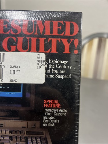 Vintage IBM PC Presumed Guilty Game Tandy Commodore 64 New Sealed | eBay