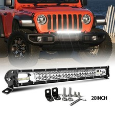 20 Inch 1200w Dual Row Spot Flood Combo Led Light Bar Work Ute Truck Suv Atv