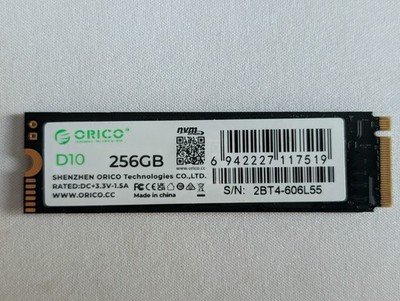 ORICO 256GB M.2 NVMe SSD M Key 2280 PCIe3.0 1700MB/s Internal Solid State Drive