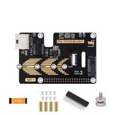 PCIe to ETH and M.2 Adapter for Raspberry Pi 5 Supports 2230-2280 NVMe SSD