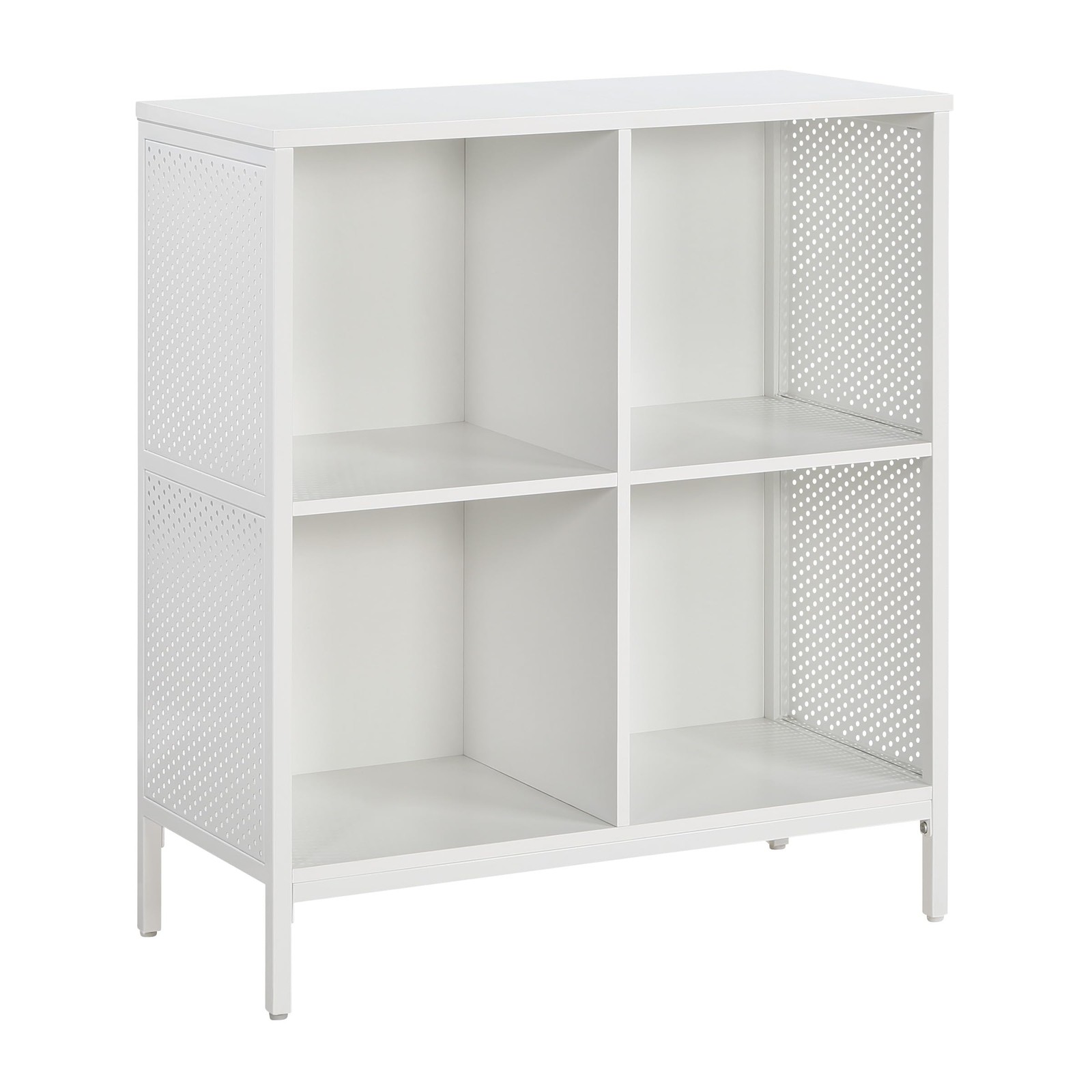 Ace Modern 2-Shelf 4-Cube Storage Bookcase for Contemporary Spaces