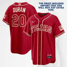 Men's Rangers #20 Ezequiel Duran 2026 City Connect Cool Base Jersey Stitched Red