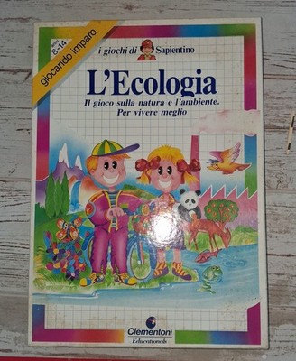 BRETTSPIEL DIE ÖKOLOGIE DIE SPIELE VON SAPIENTINO CLEMENTONI KOMPLETT VINTAGE