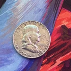 1951 San Francisco Franklin Half Dollar 90% Silver Circulated US Coin