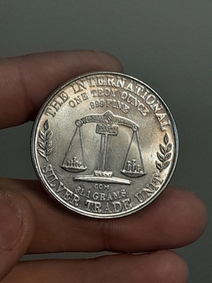 #ad #ad 1976 Let Freedoom Ring 1 Troy Ounce .999 Fine Silver Round $114.99