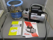 Robinair 15310 VacuMaster Single Stage Vacuum Pump 1.5 Gal Degas Chamber Book