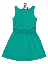 Universal Thread Green Sleeveless Smocked Waist A-Line Dress with Tie-Back NWT
