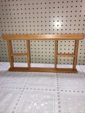 Wood Trinket Shelf Small Collectible Display Wall Hanging Curio 14"x8"x1.5"