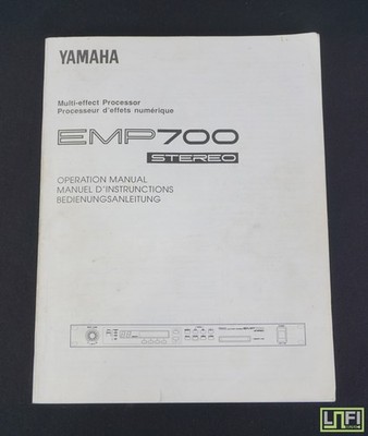Yamaha EMP700 Stereo Multi-Effect Processor Original Operation Manual