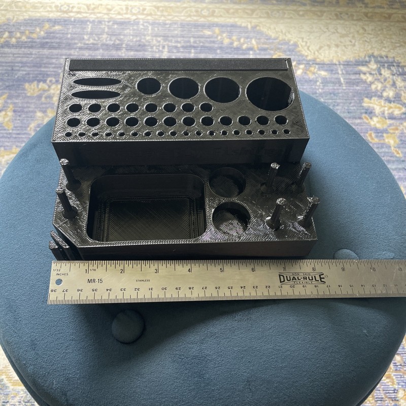 Frontier Fly Fishing Fly Tying Tool Caddy Station Organizer 3d printed 