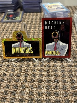 2025 Keepsake Invincible Holo Machine Head Lot of 2 Punch Out /33 Red Lava /23