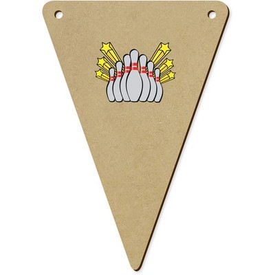 5 x 140mm 'Bowling Pins' Bunting Pennants / Flags (BN00094549)