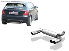  Duplex Sportauspuff Quer Honda Civic 7 Type R EP3 2x76mm rund eingerollt