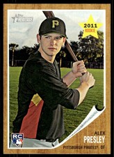 2011 Topps Heritage Alex Presley Rookie Pittsburgh Pirates #86