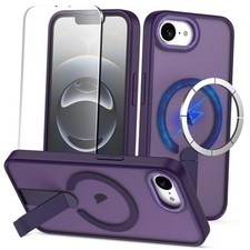 Magnetic for iPhone 16e Case with Screen Protector, Compatible with Purple