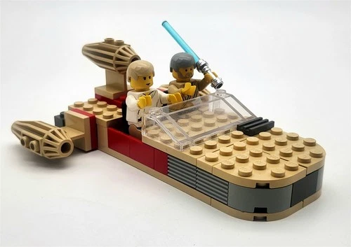 Vintage 1999 LEGO STAR WARS Landspeeder Set 7110 w/2 minifigs - Complete