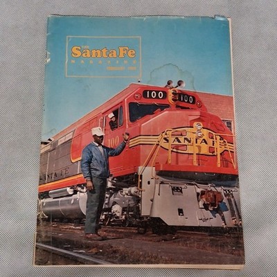 The Santa Fe Magazine Februar 1968 Santa Fe Railway Employee Magazine - fleckig