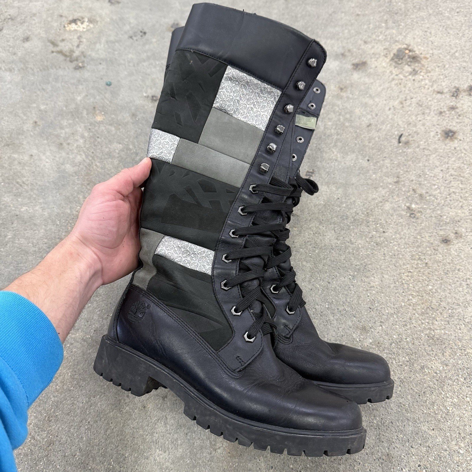 Timberland Knee High Patchwork Leather Boots Wome… - image 3