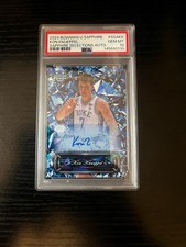 Kon Knueppel 2024-25 Bowman U Sapphire Selections Auto Duke Hornets PSA 10