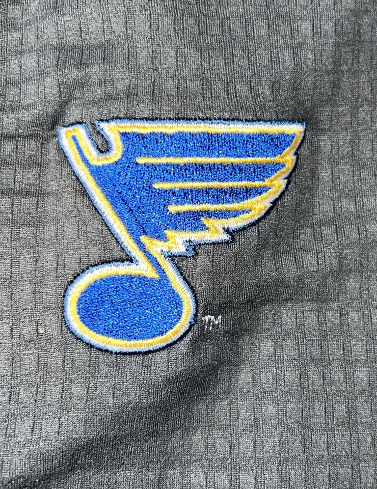 Nike St Louis Blues Dri-Fit Half-Zip Gray&Black Pullover - Preowned - Image 3 of 4