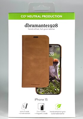 Genuine Leather Wallet Flip Case For Apple iPhone 15 / 15 Pro / 15 Pro Max