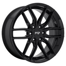 20 Inch Wheels Rims Niche Road Wheels VOSSO 20x9 6x120 GLOSS BLACK 35mm NEW